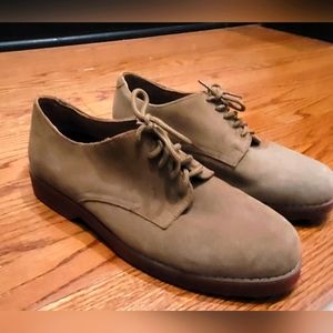 Nunn Bush lace-up dress shoes, tan suede